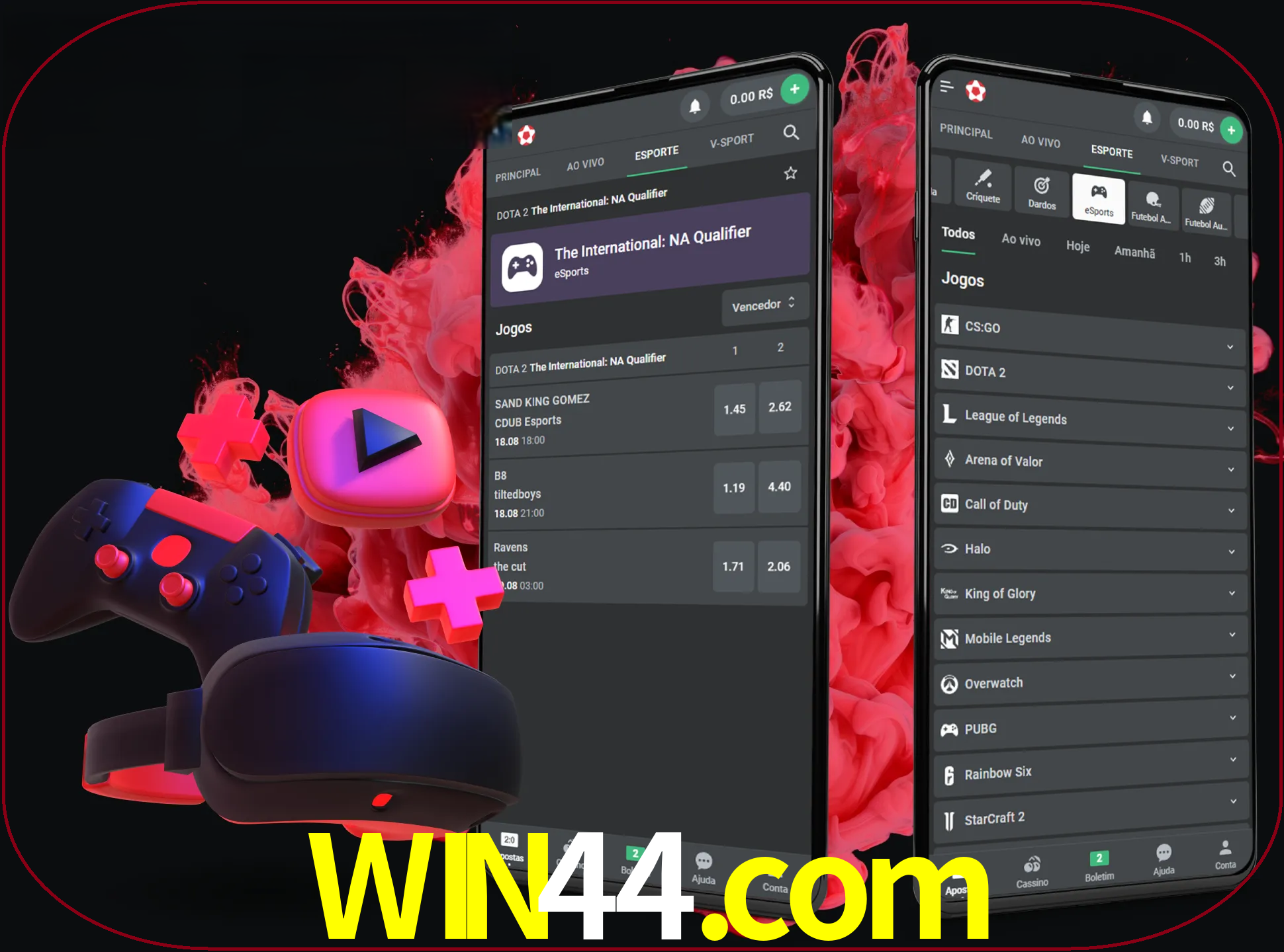Para ter a aplicação móvel win44 no seu smartphone, basta descarregar o ficheiro apk e seguir as instruções.